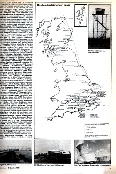Campbell, Duncan: Target Britain. New Statesman. Vol. 100, October 31, 1980 p. 7. &copy; New Statesman. All rights reserved.